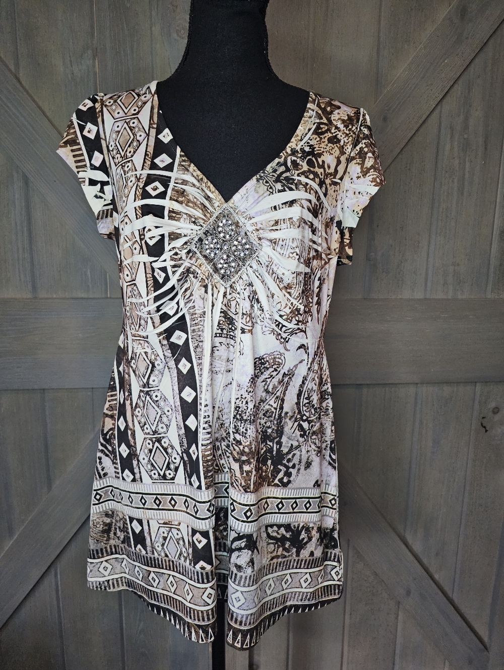 Apt. 9 Paisley Blouse sz Medium